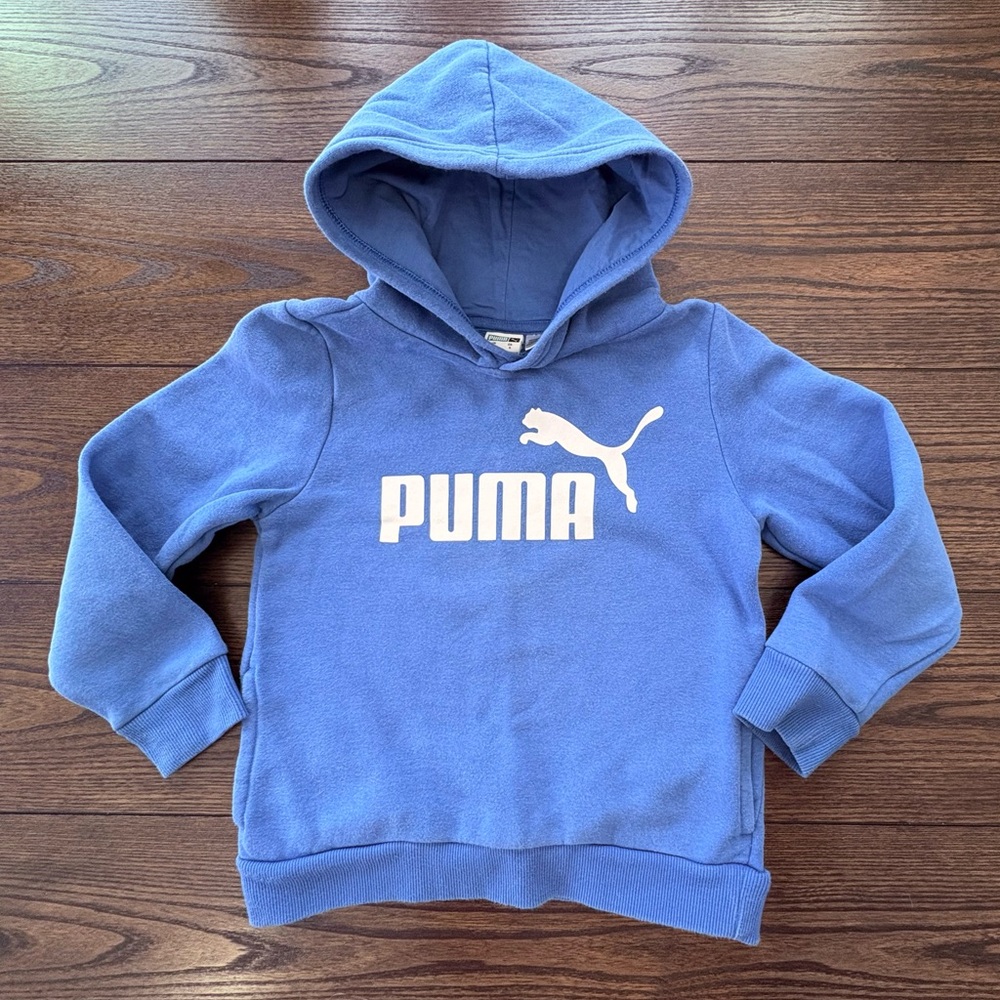 PUMA Kids Classic Blue Hoodie Size 6